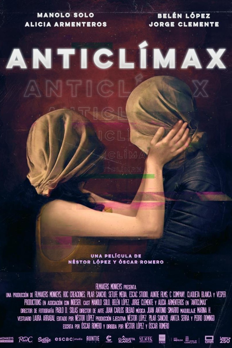Cartel de Anticlímax, cortometraje ganador de Biznaga de plata con etalonaje cinematográfico de Dos56